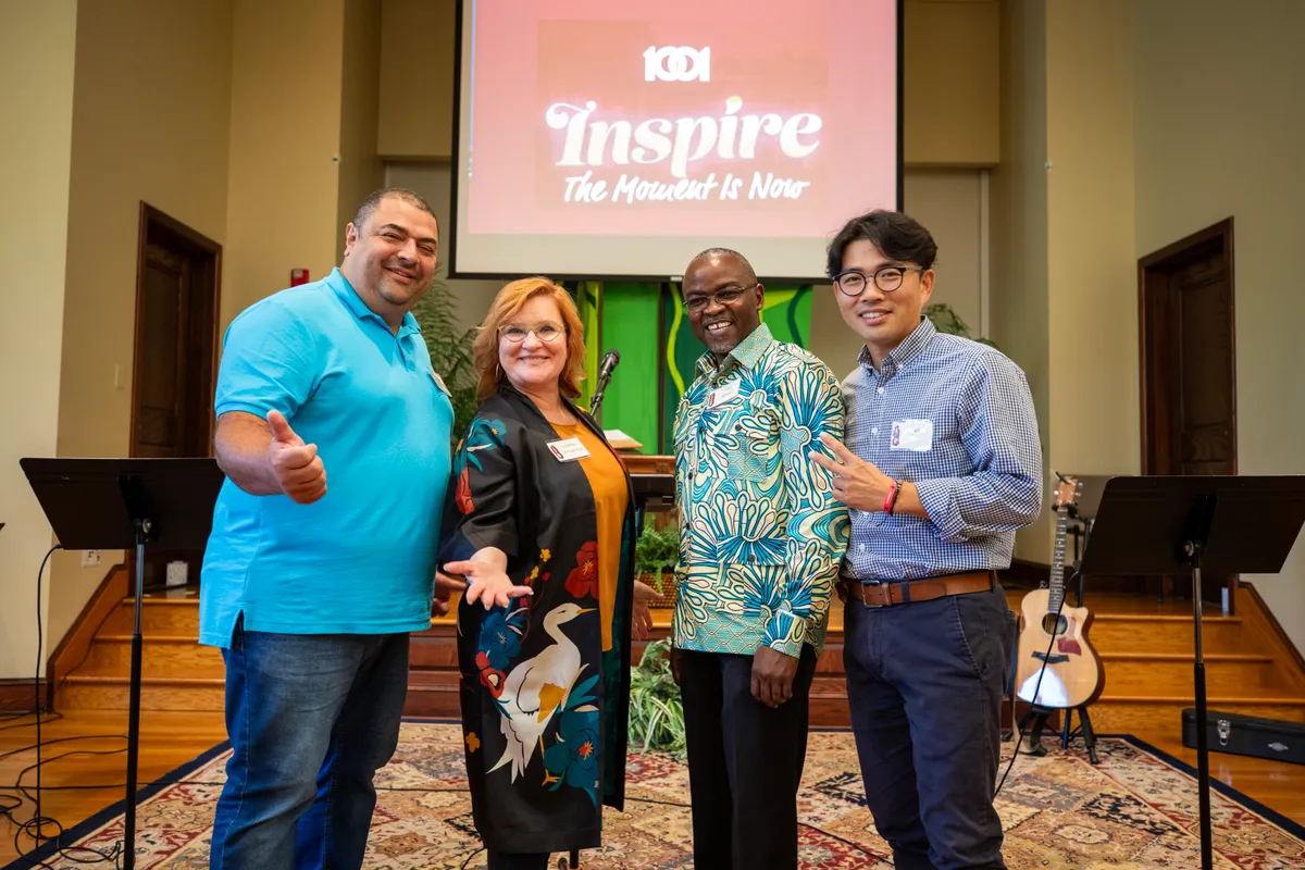 The four Accents co-founders together at the Inspire gathering